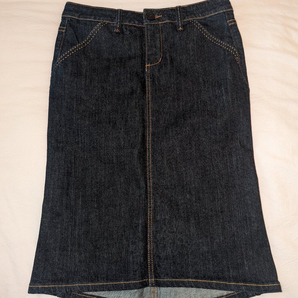 BCBG Denim Pencil Skirt